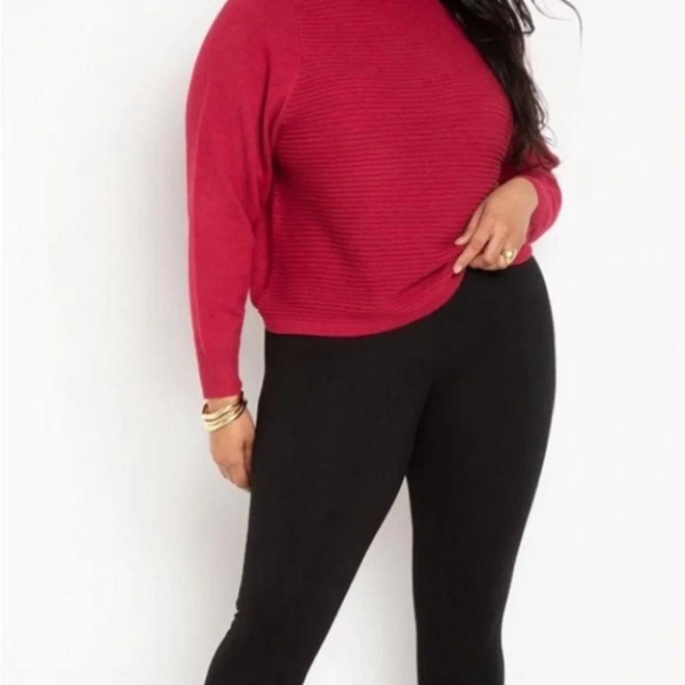 Eloquii Deep Red Sweater, Awesome Condition, Warm but Not Too Warm! - Picture 2 of 10